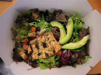 Maple Ginger Salad with Grilled Salmon - Boxed Lunch - Elegant Eating - Suffolk County Corporate Caterers